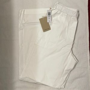 NWT Aritzia Wilfred White Cotton Boardwalk Pants